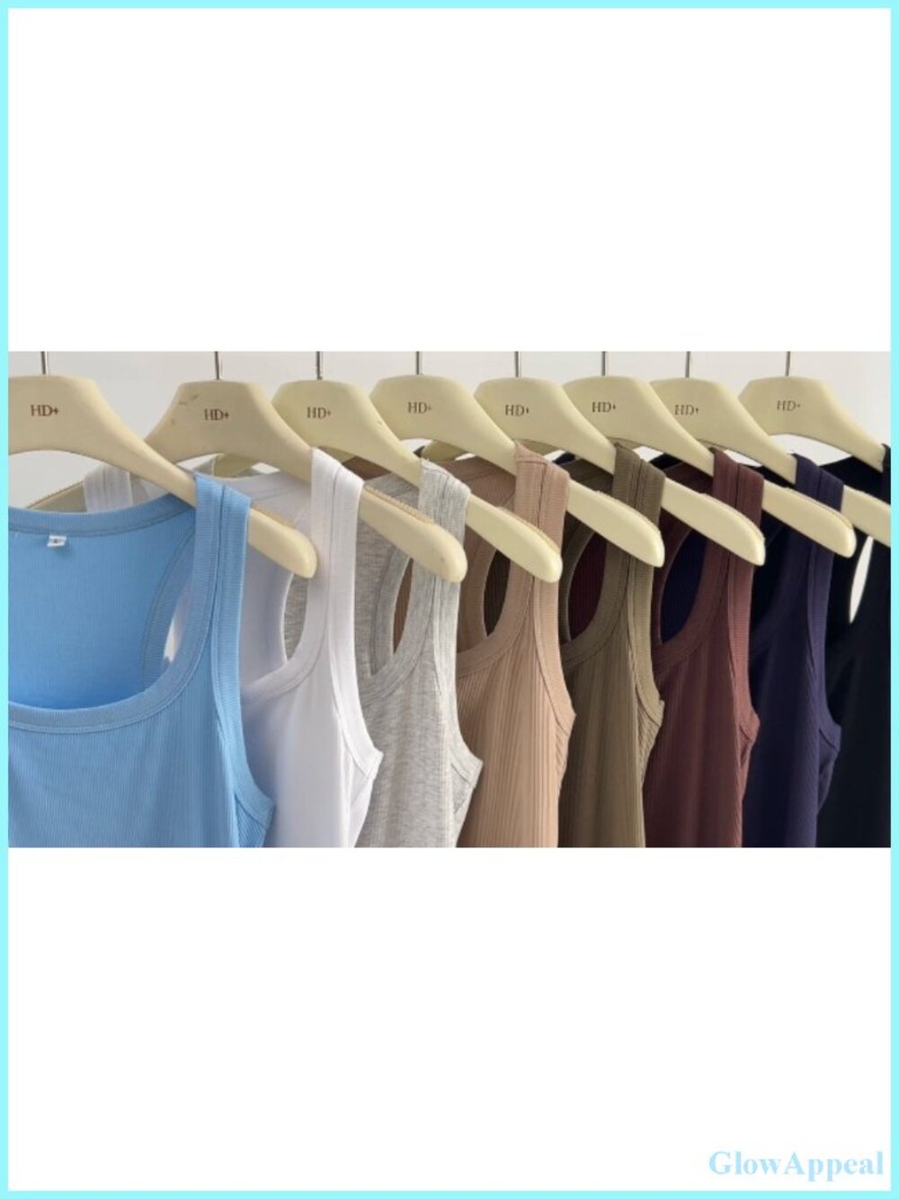 Square Neck Racerback Ribbed Slim Fit Tank Top Sleeveless Summer - Picture 6 of 6